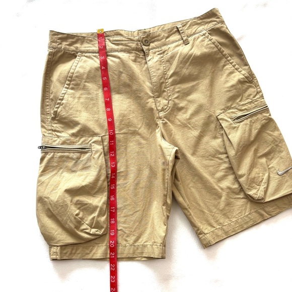 Nike Men's Khaki Woven 6th Man Woven  Performance Athletic Cargo Shorts Size 32 - Picture 13 of 13